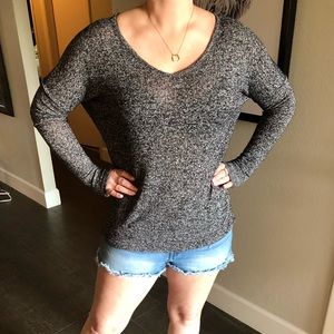 Ambiance grey knit top